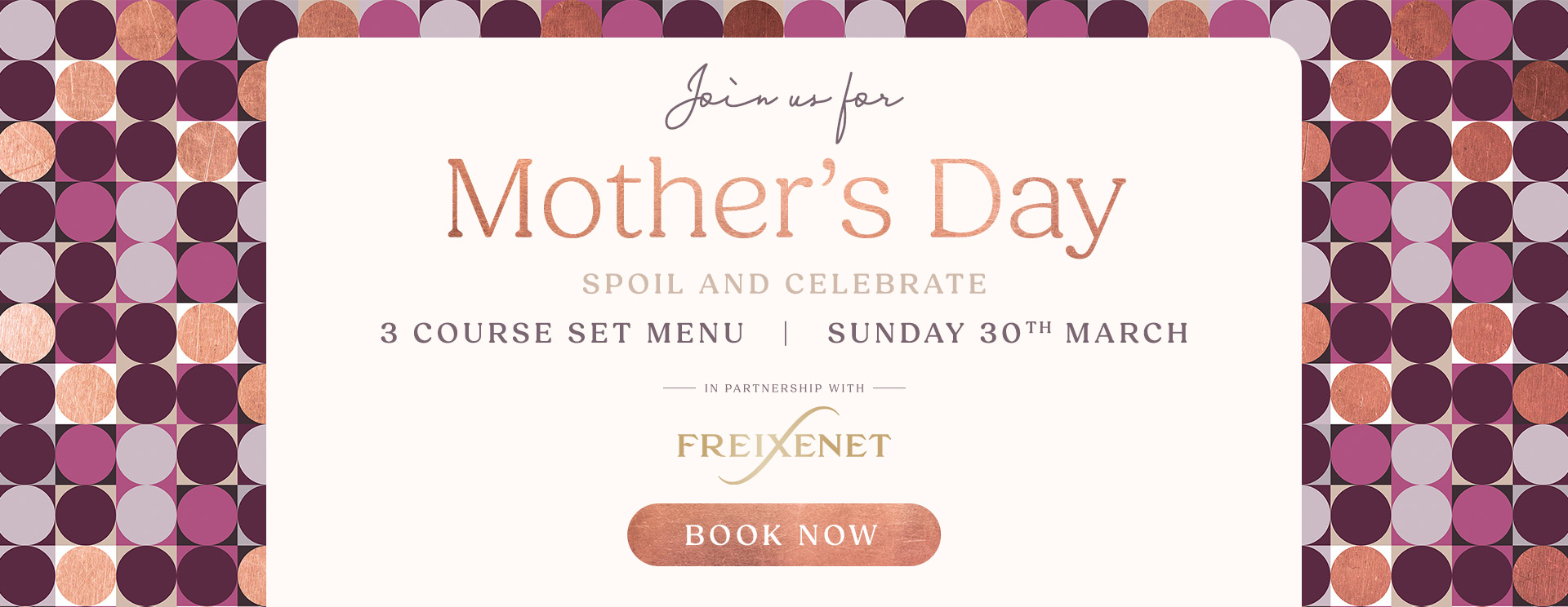 Mother’s Day menu/meal in Huntingdon